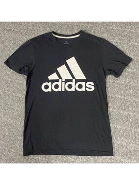 Adidas Shirt Mens Small Black The Go To Performance Tee T-Shirt Short Sleeve